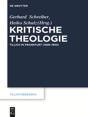 cover image of Kritische Theologie